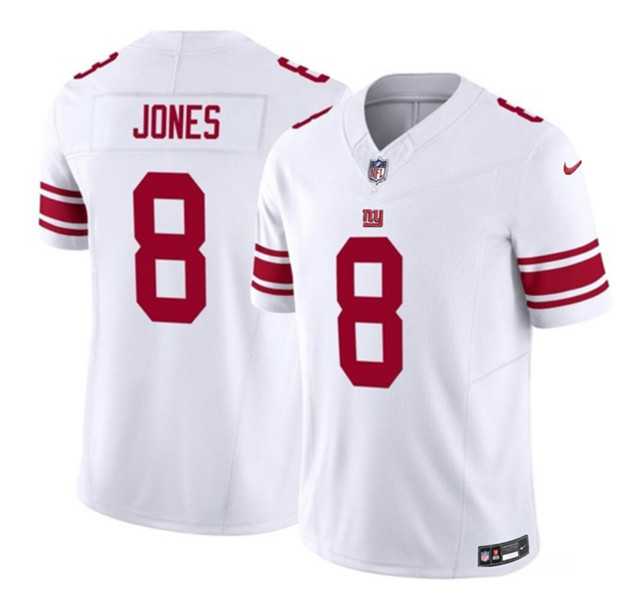 Men & Women & Youth New York Giants #8 Daniel Jones White 2023 F.U.S.E. Vapor Untouchable Limited Stitched Jersey